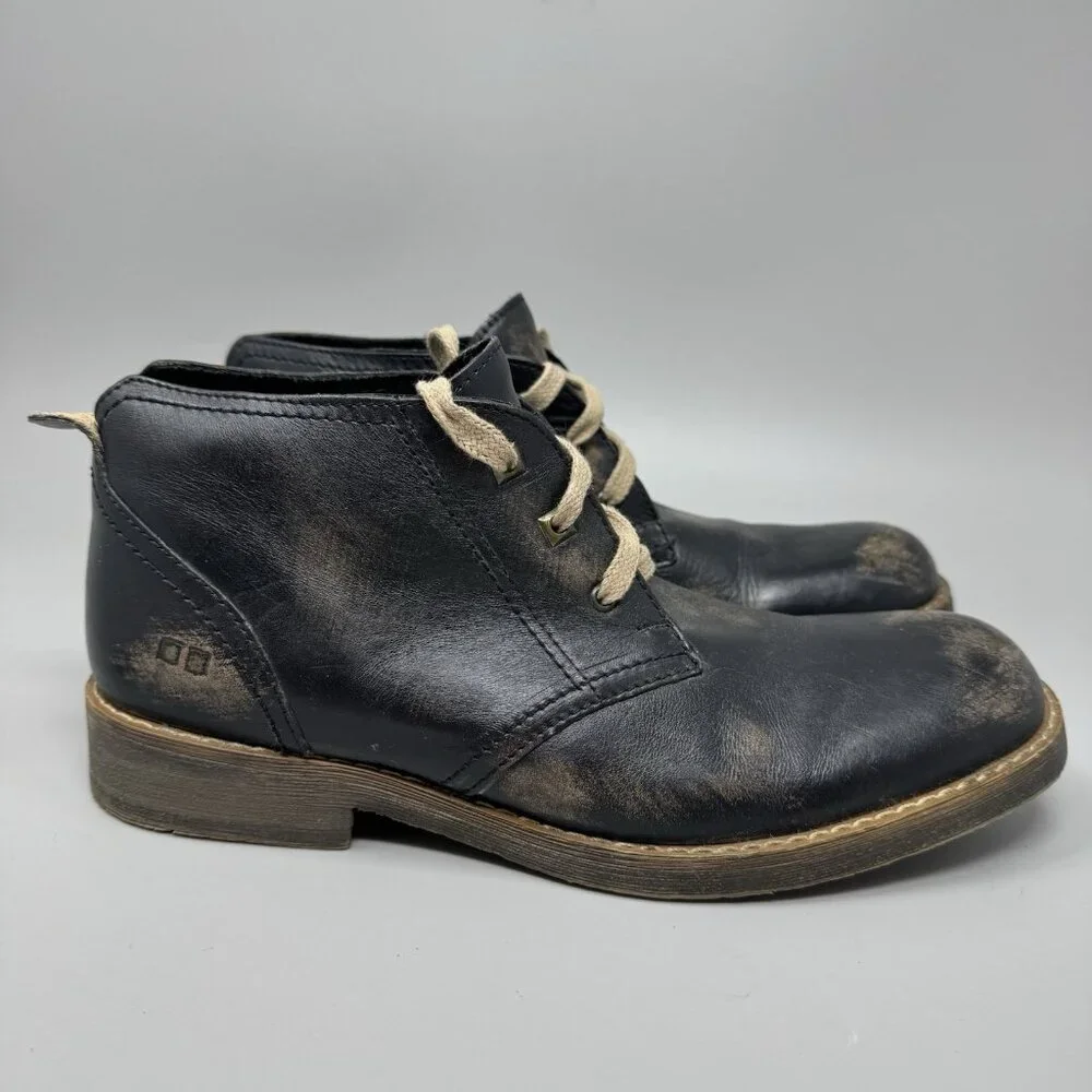 Bed Stu Mens Draco Chukka Boots Size 9 Brown Rustic Distressed Leather Lace Up